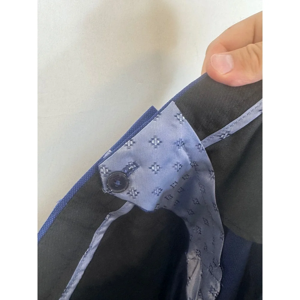 Zara Man Royal Blue Slim Fit Two Piece Suit Blazer 38 Pants 30X30
